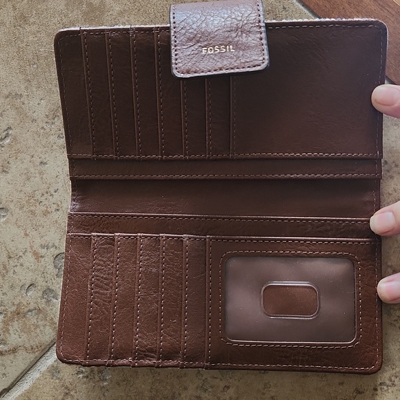 Fossil multicolored cloth slim fold wallet - Picture 6 of 16